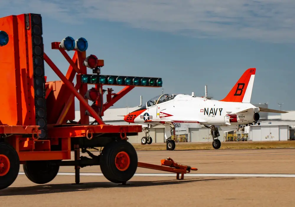 US Navy Naval Air Station Fort Worth Receives Improved Fresnel Lens Optical Landing System
