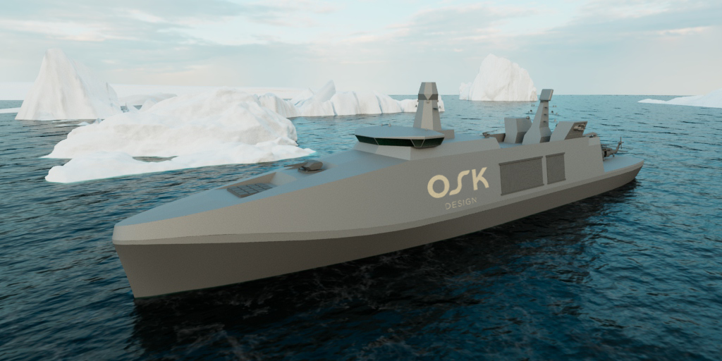 Danish Naval Architects OSK Design Unveils Latest Concept for Arctic Frigate
