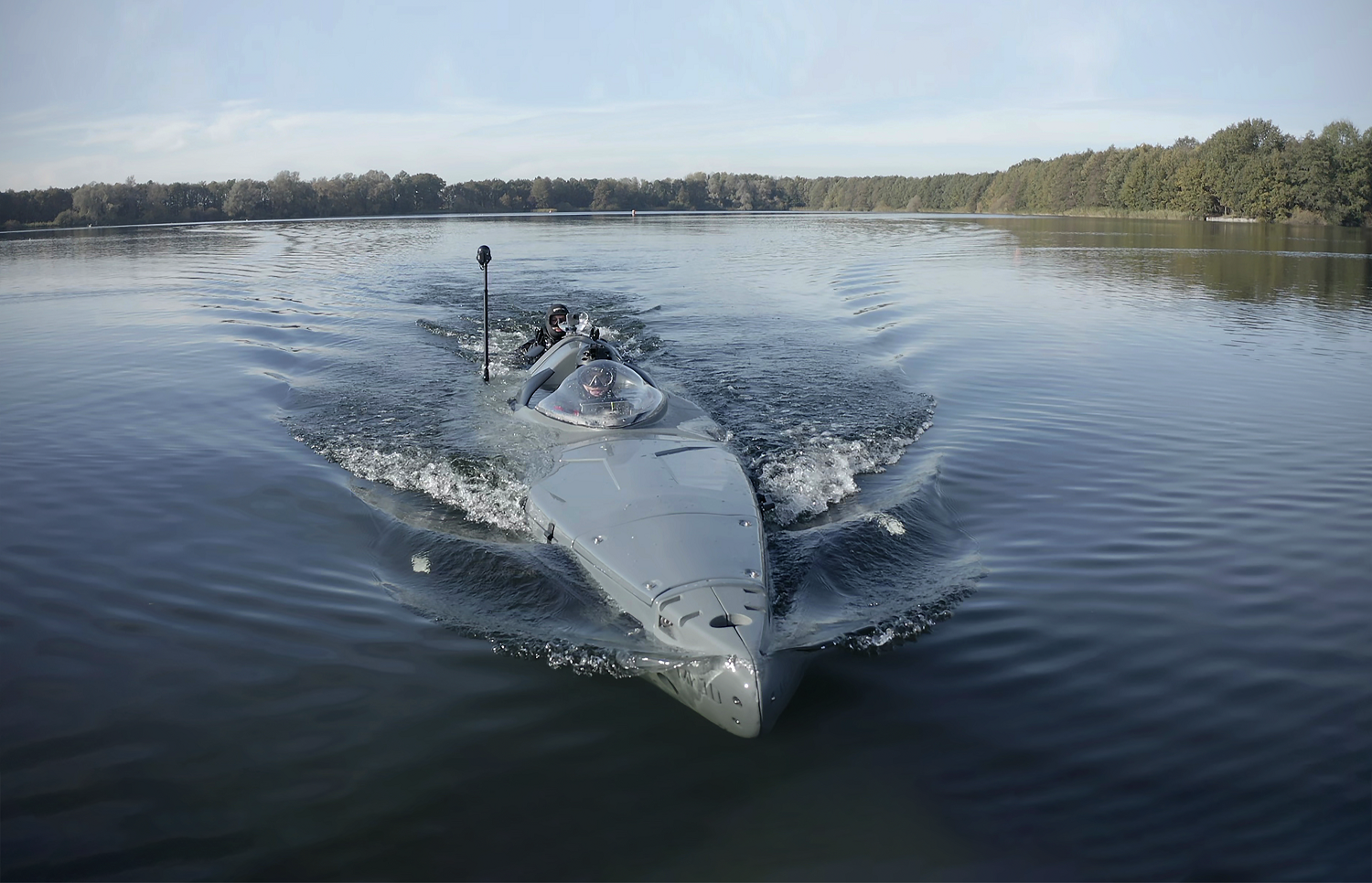  Shadow Seal is a unique four man Tactical Diving Vehicle (TDV) design that enables the discrete and covert transportation of four operators and equipment on the surface, semi-submerged or fully submerged. (Photo by JFD)