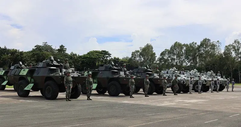 The Philippine Marines Corps and the Philippine Air Force Cadillac Gage  V-150 Commando Armored Personnel Carrier