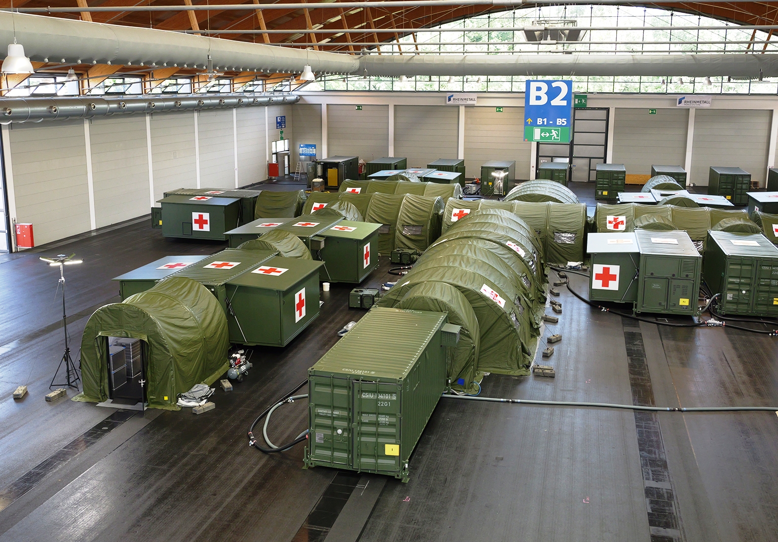 Rheinmetall Transfers Mobile Field Hospital to Ukrainian Armed Forces