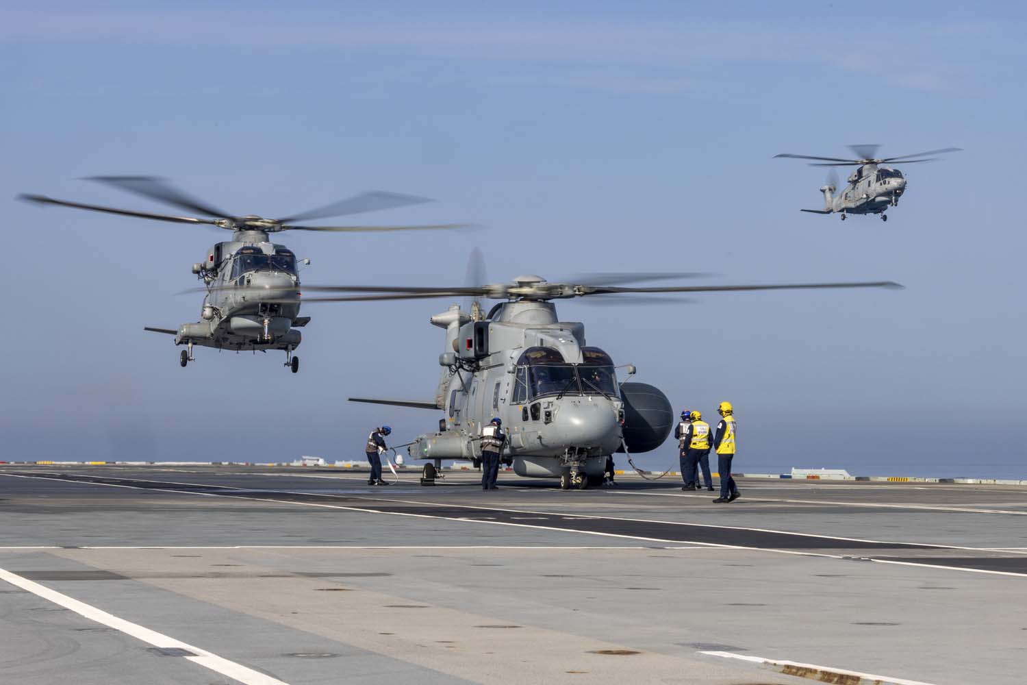 Royal Navy Deploys Upgraded Merlin AEW Helicopter on Aircraft Carrier