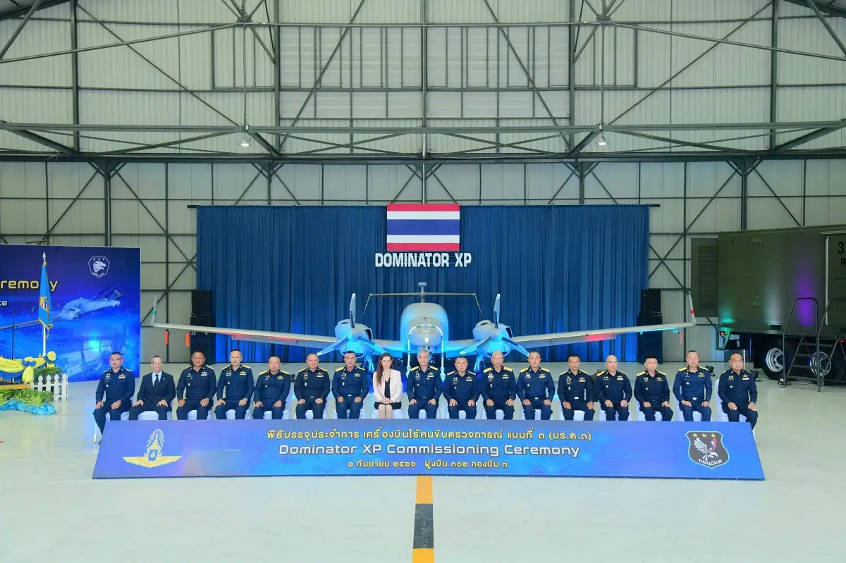 Royal Thai Air Force Holds Induction Ceremony for 3rd Battalion Dominator XP UAV