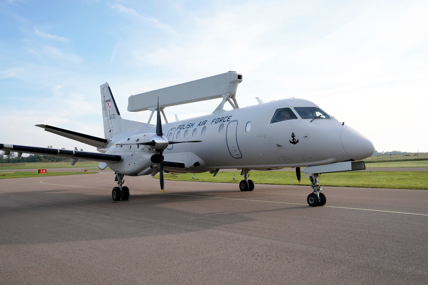 Saab Unveils First Saab 340 Airborne Early Warning (AEW) for Polish Armed Forces