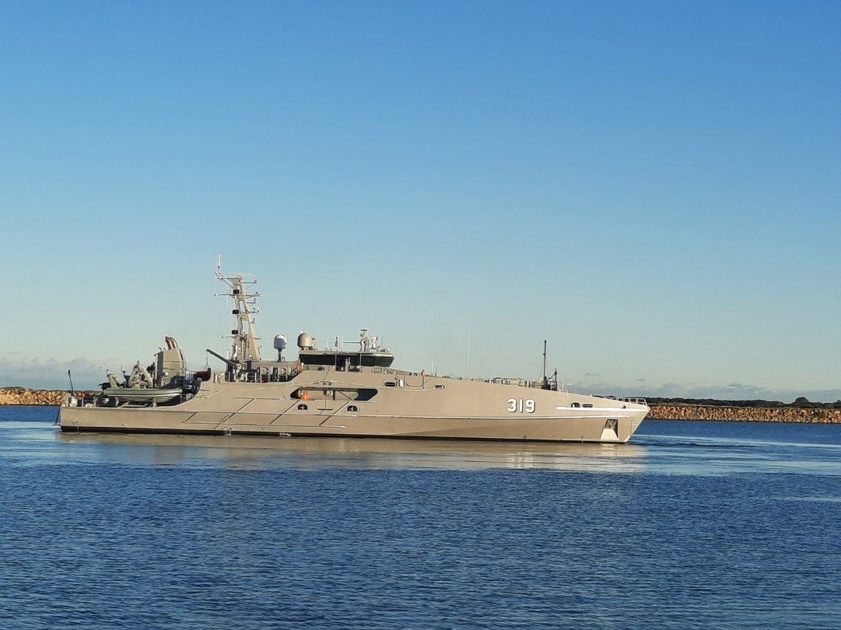 Austal Australia Delivers 6th Evolved Cape Class Patrol Boat (ECCPB) to Royal Australian Navy
