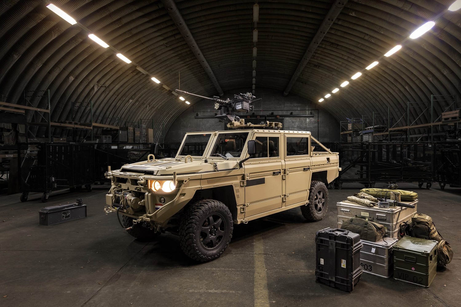 DEFENTURE’s Groundforce (GRF) air transportable tactical vehicles (ATTVs).