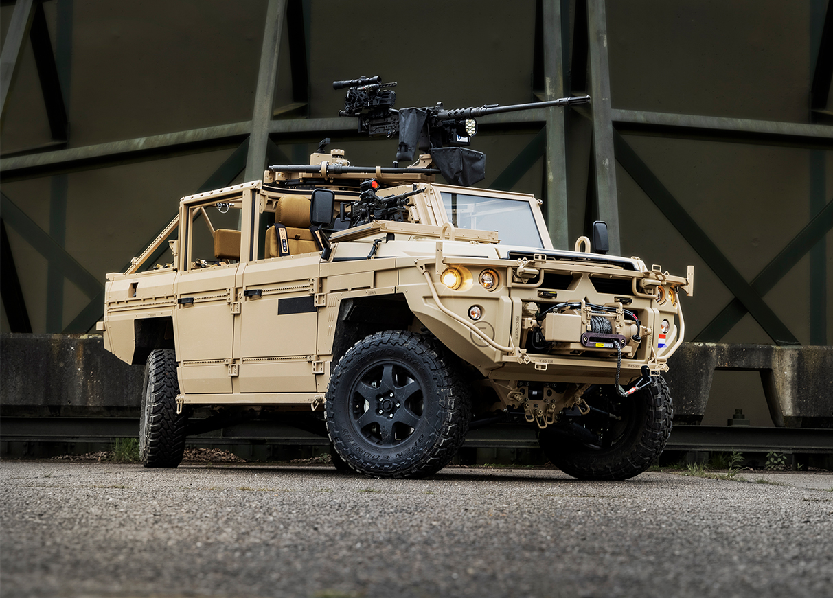 DEFENTURE’s Groundforce (GRF) air transportable tactical vehicles (ATTVs). 