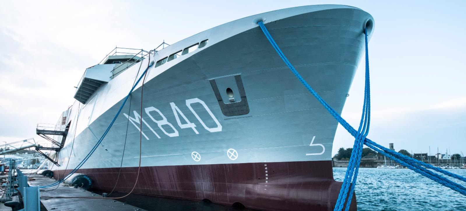 First Royal Netherlands Navy Mine Countermeasures Vessel Vlissingen Launched in France