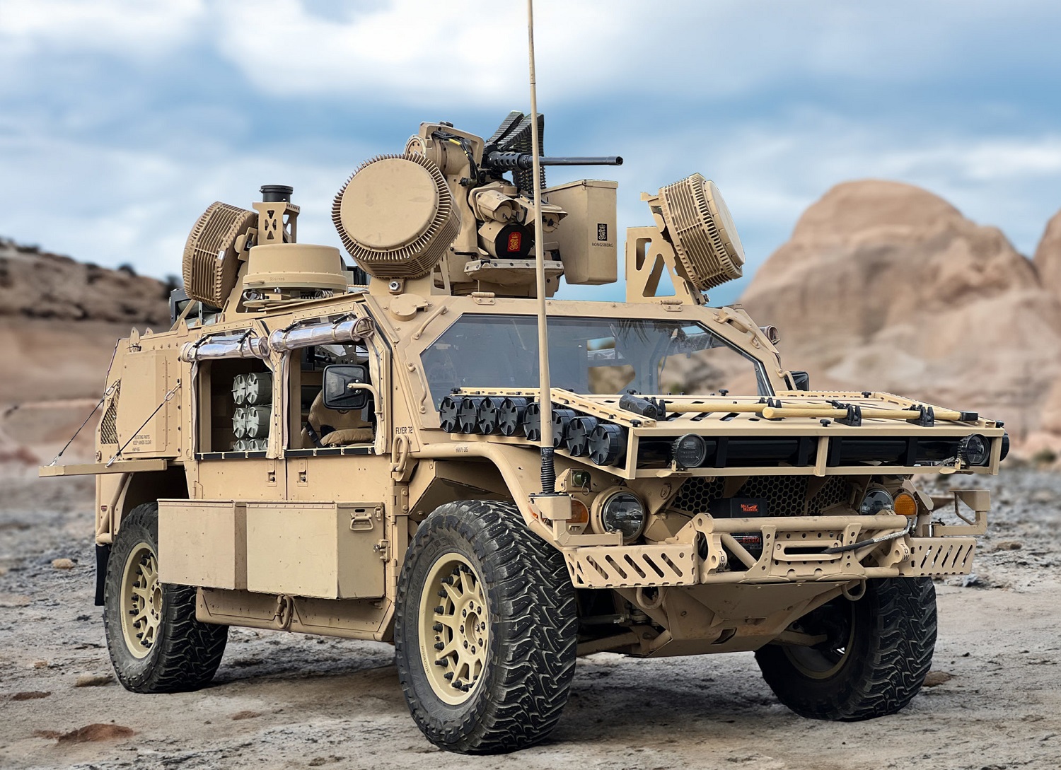 Flyer Defense Introduces Flyer 72 Multi-Purpose Mobile Fire Support System at AUSA 2023