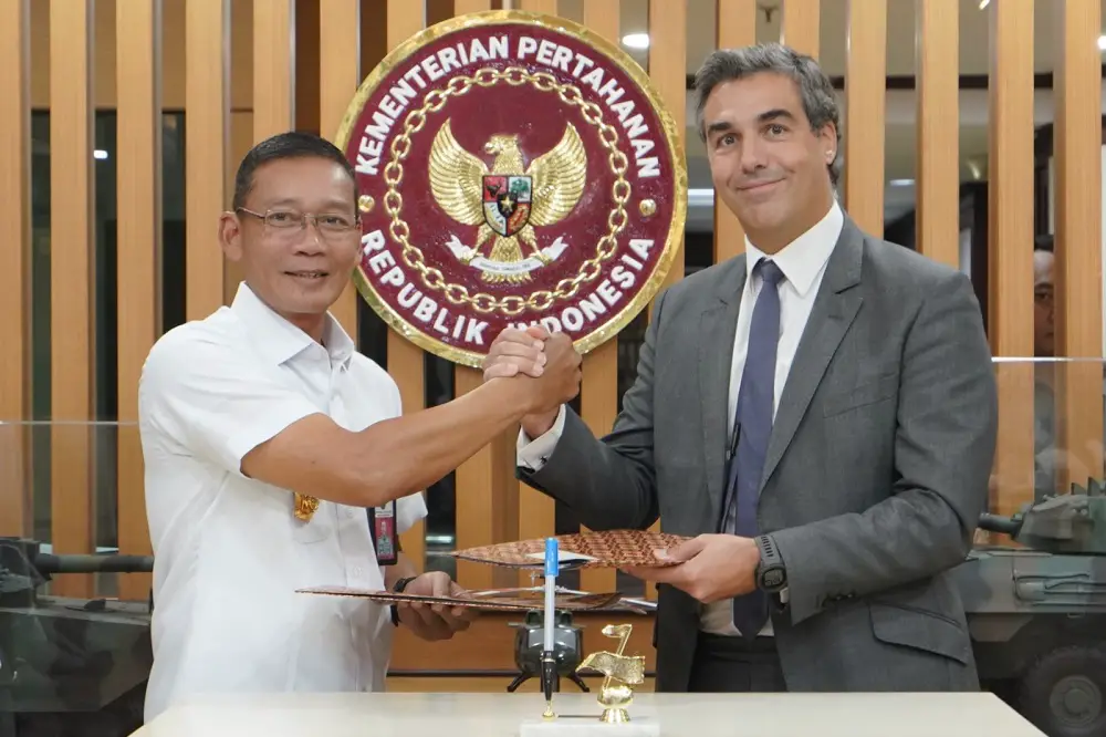 The Indonesia Ministry of Defense and Safran Electronic & Defense Cooperation on Offset Agreement for AASM HAMMER Smart Weapons.