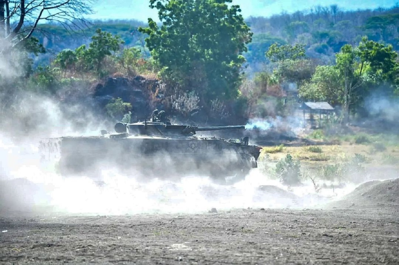 Indonesian Marine Corps Conducts Live Firing Testing of SOZH-TM on BMP-3F IFV