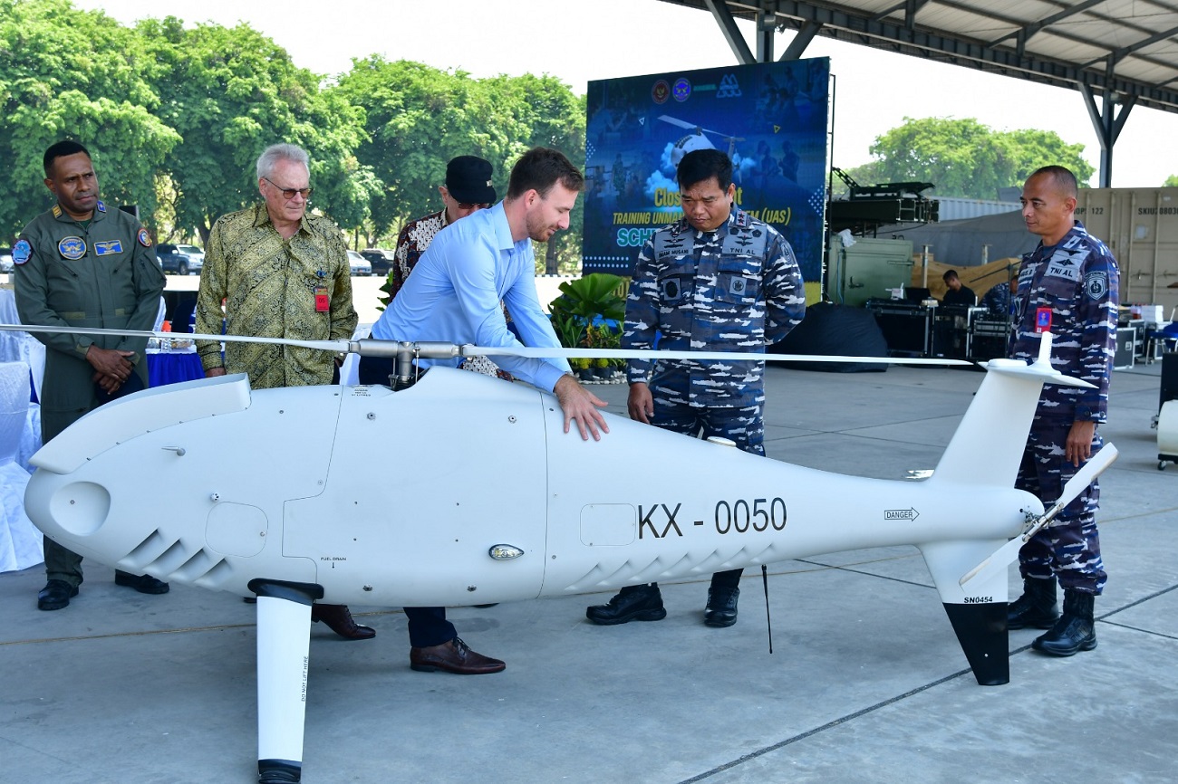 Indonesian Naval Aviation Concludes Schiebel Camcopter S-100 Unmanned Aerial System Training