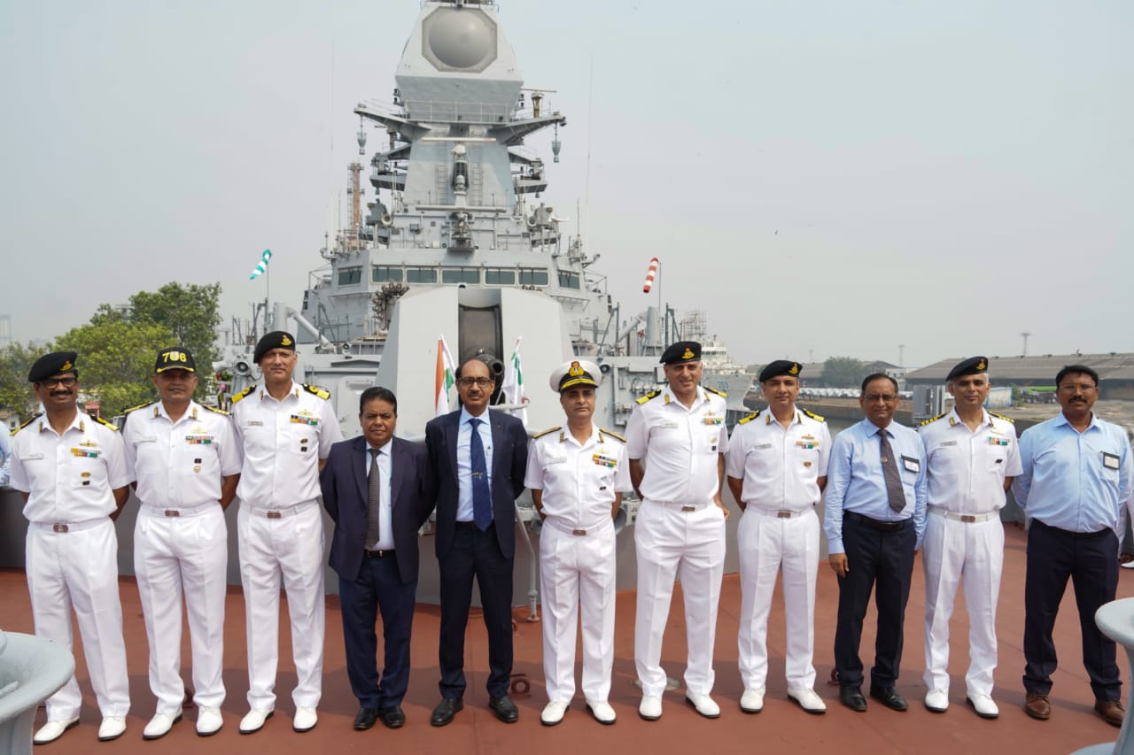 Mazagon Dock Ltd (MDL) Mumbai delivers INS Imphal, the 3rd of four P15B Stealth Guided Missile destroyers to the Indian Navy