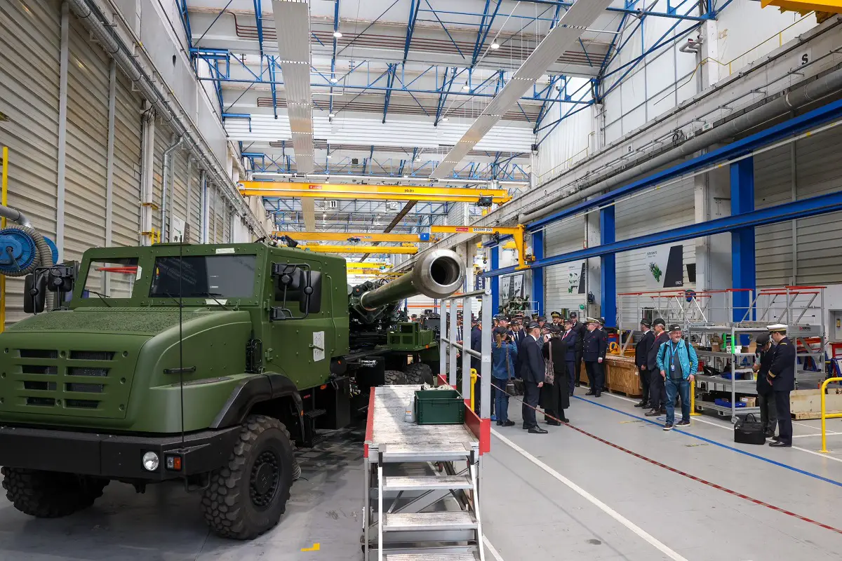 French Armed Forces Minister Sebastien Lecornu on Monday visited the Nexter-KNDS plant in Roanne, in central France, where the Caesar 155mm self-propelled howitzer is made. 