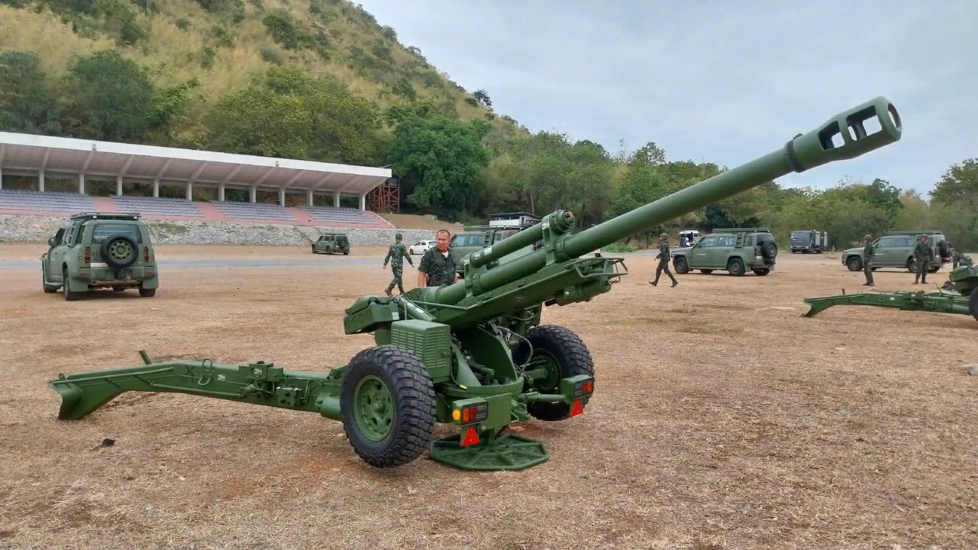 Royal Thai Army Nexter LG1 MK3 105mm Towed Light Howitzer