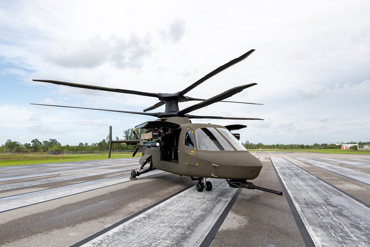  Sikorsky Raider X reconnaissance and attack compound helicopter is specifically designed as a prototype for the U.S. Army’s Future Attack Reconnaissance Aircraft (FARA) prototype competition.