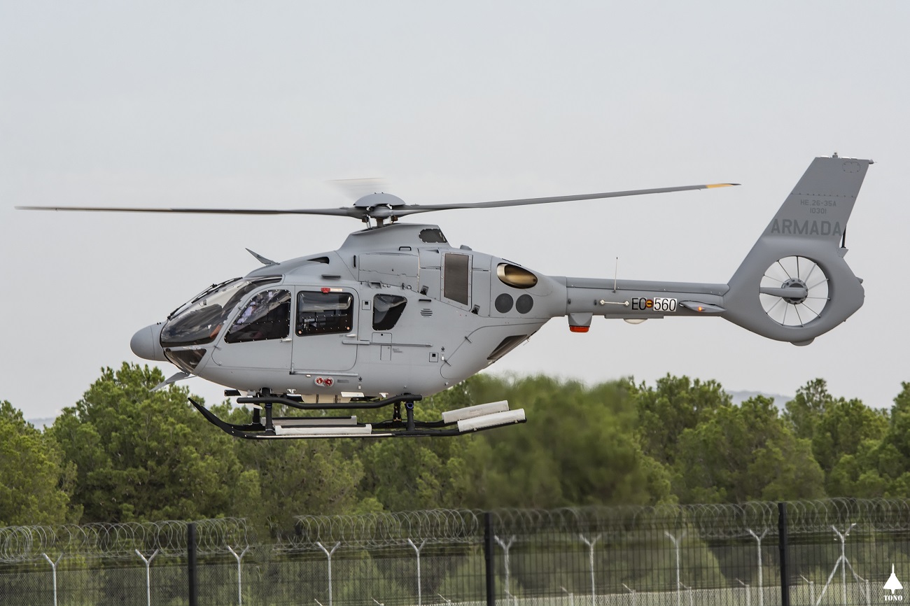Spanish Navy Enhances Capabilities with Arrival of First H135 P3H Light Helicopter