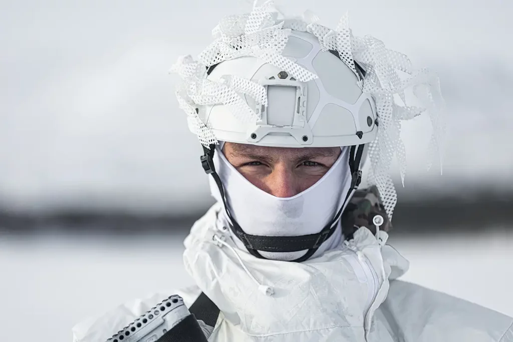 HJELM™ Combat helmet - winter camouflage
