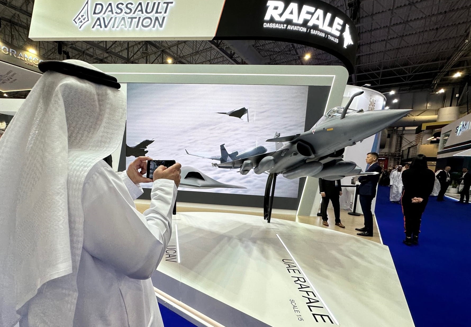 French Aerospace Manufacturer Dassault Aviation at Dubai Airshow