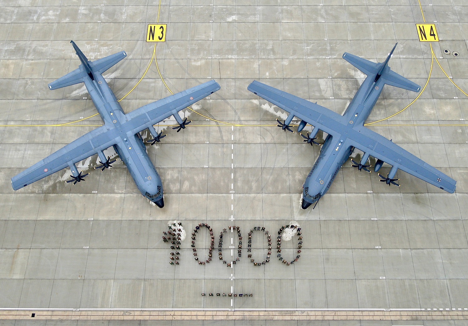 French-German C130J Squadron Celebrates Monumental Milestone of 10,000 Flying Hours