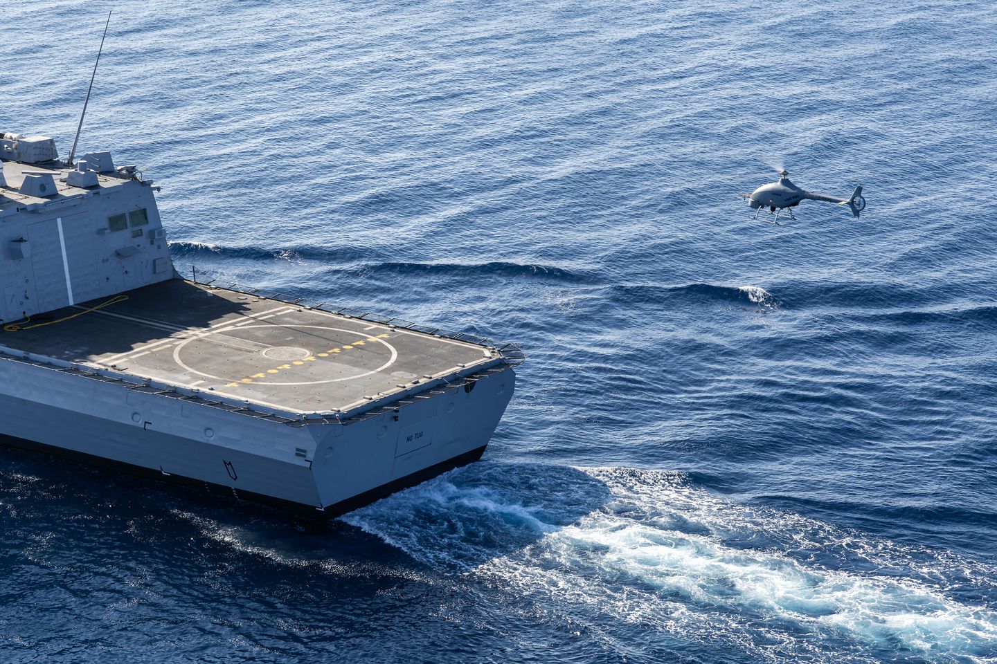 Naval Aerial Drone System Demonstrator Tested at Sea from French Navy Frigate