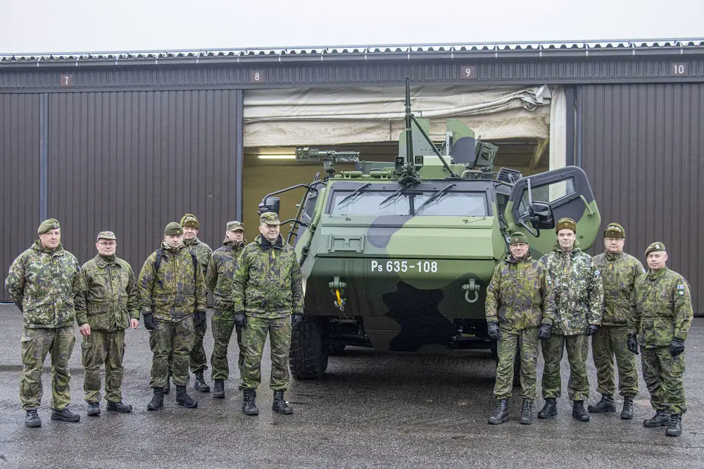 Finnish Army Patria XA-300 (Patria 6×6) six-wheeled armored personnel carrier
