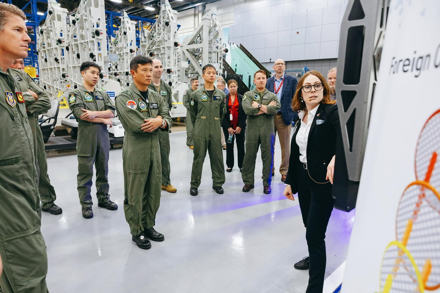 RSAF team during visited in the Lockheed Martin’s F-35 facility