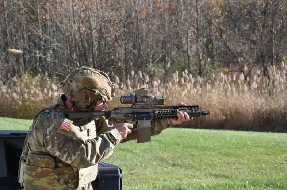  XM7 gas-operated magazine-fed assault rifle