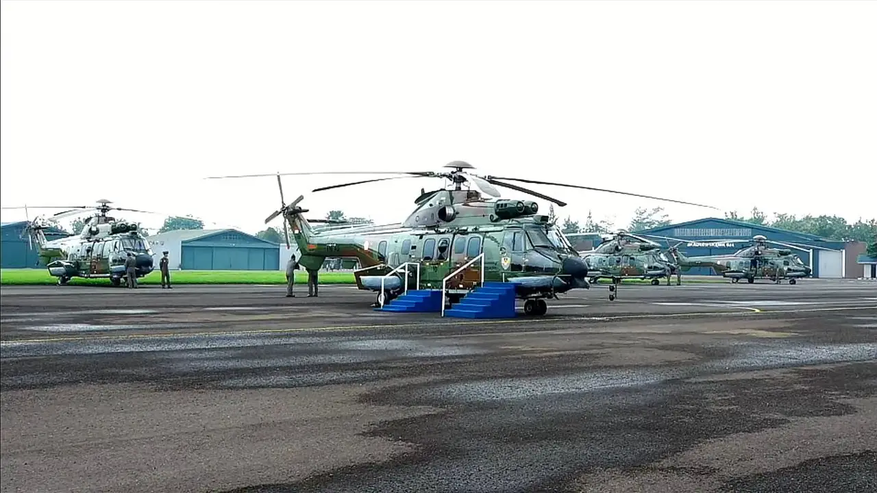 Indonesian Air Force Airbus H225M Transport Helicopters 