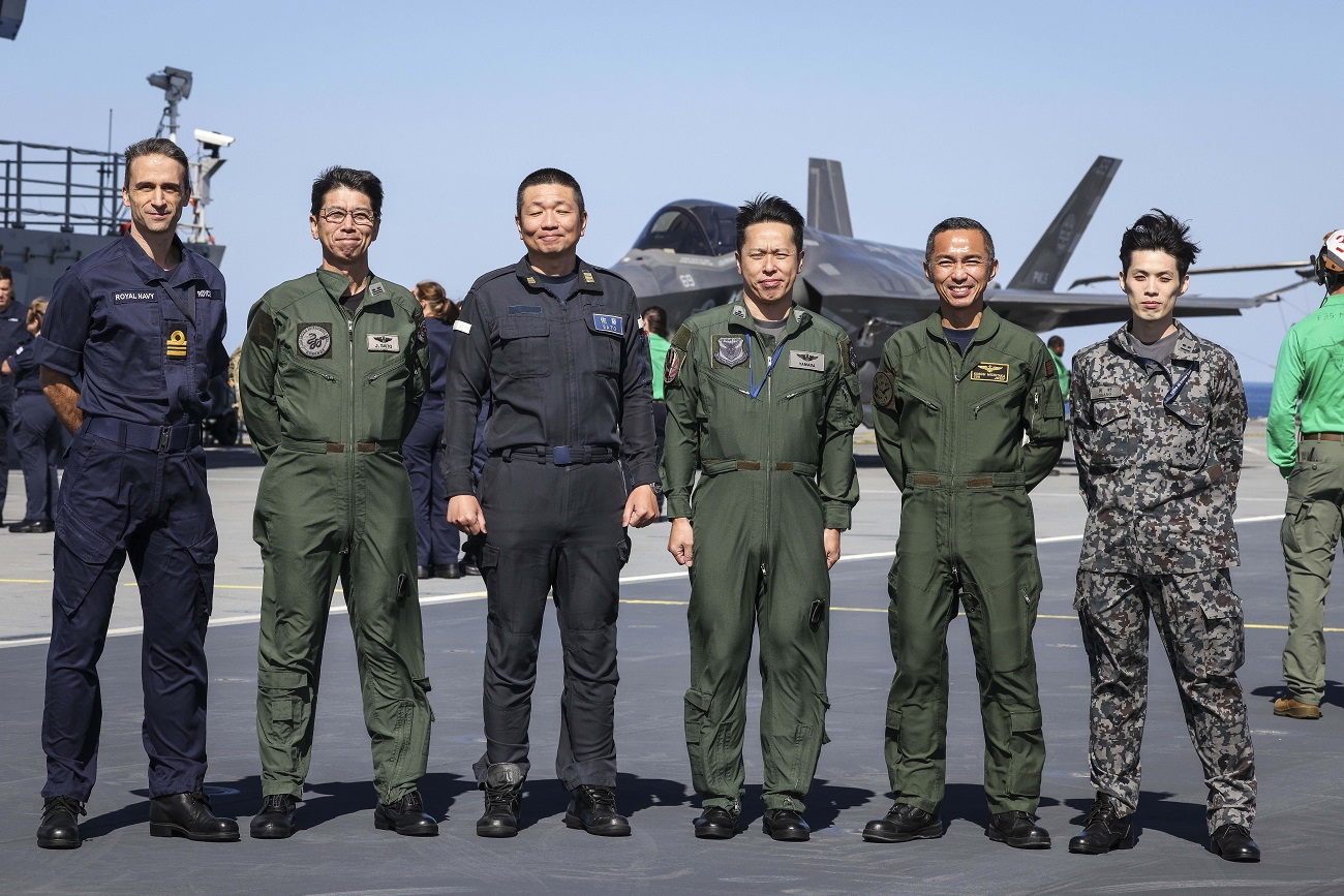 Japanese Join HMS Prince of Wales to Pave Way for F-35 Operations by JMSDF