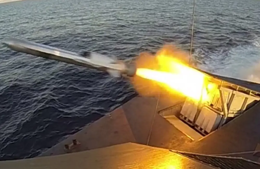 Launch of a Naval Strike Missile.