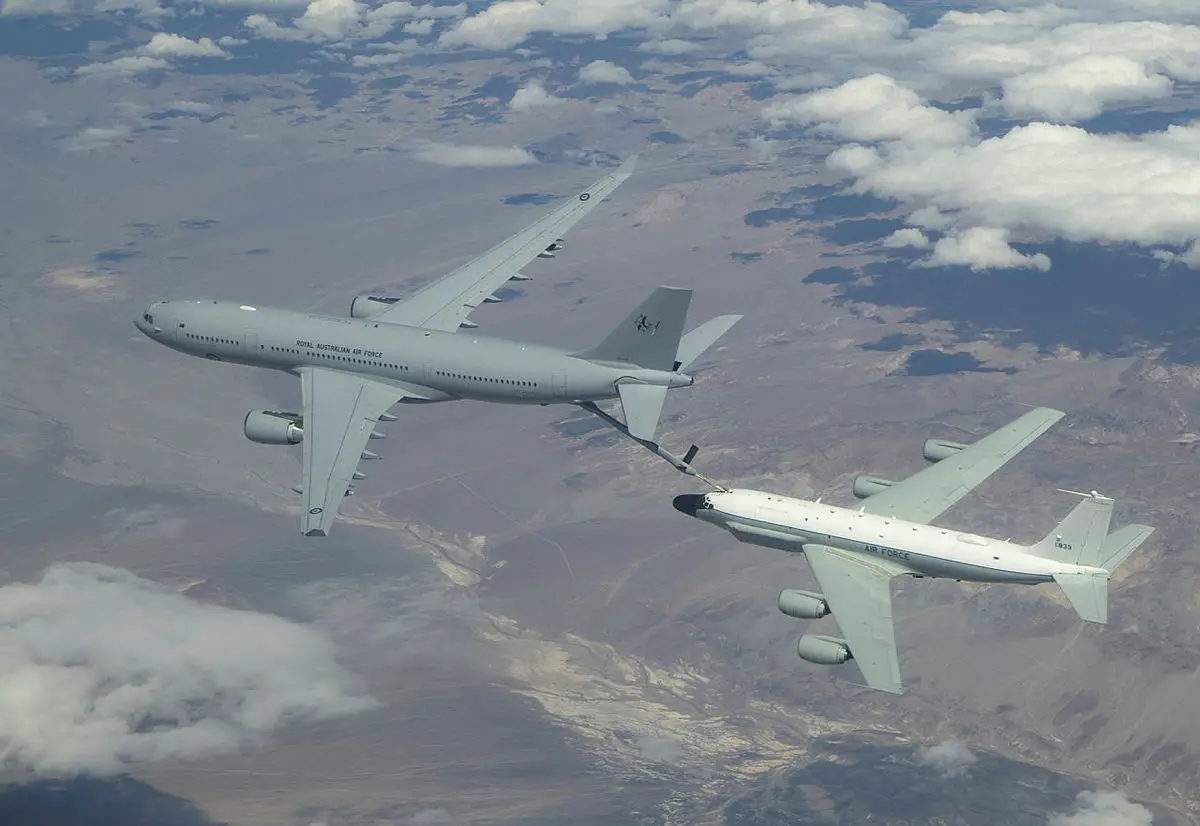 Royal Australian Air Force Conducted Air-to-air Refuelling with US Air Force