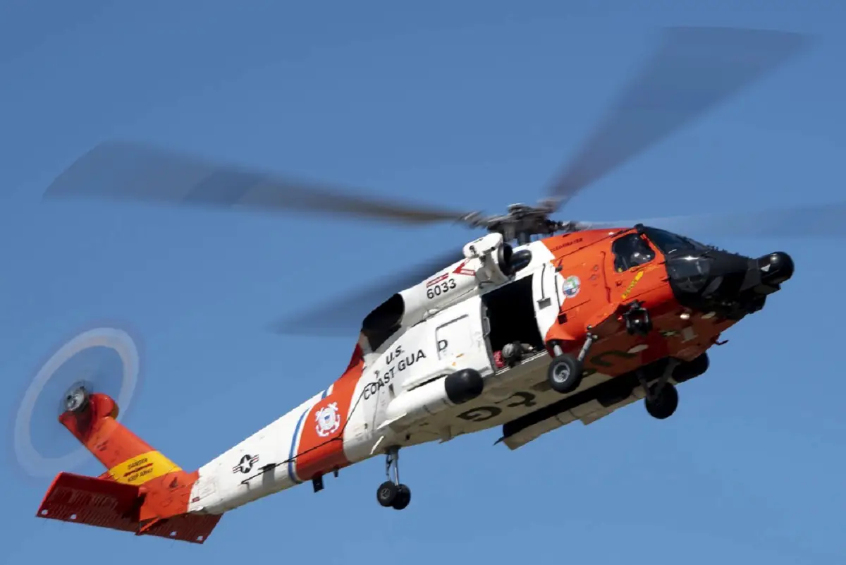An MH-60T crew from Coast Guard Air Station Clearwater conducts training exercises, MacDill Air Force Base, Florida. 