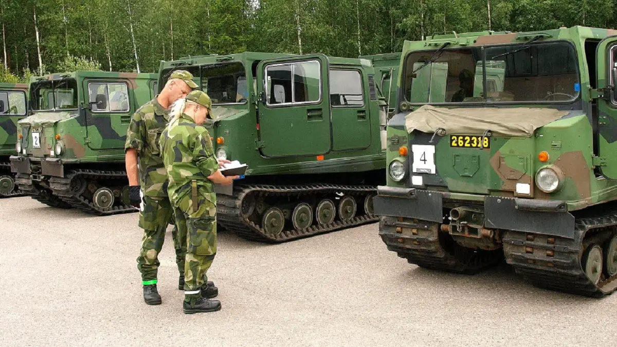 Sweden to Upgrade 800 Bandvagn 206/208 Tracked Articulated All-terrain Carrier