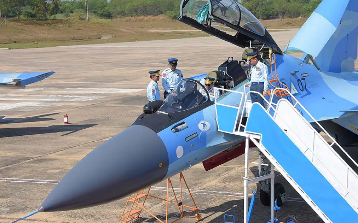 Two Sukhoi Su-30 SME Fighter Aircrafts Commissioned into Myanmar Air Force