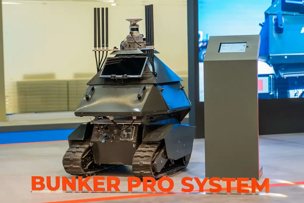BUNKER PRO tracked high-performance unmanned ground vehicle.