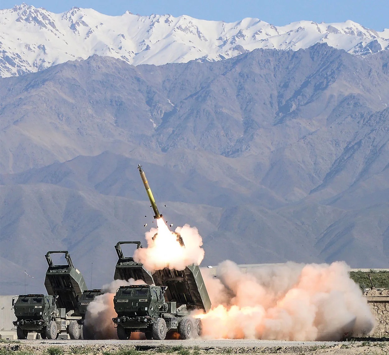 Aerojet Rocketdyne, a segment of L3Harris Technologies, produces the solid propellant rocket motor for the Guided Multiple Launch Rocket System (GMLRS). GMLRS fires surface-to-surface rockets and has been highly effective in recent combat operations. Receiving the "70km sniper rifle" nickname.