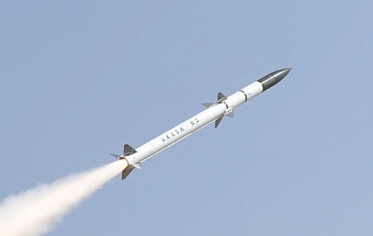 India's Defence Research and Development Organisation Test-fires Akash-NG Surface-to-air Missile