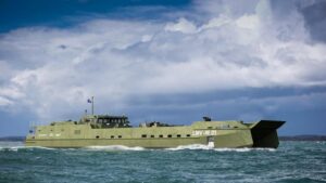 Landing Craft Medium Prototype Visited by Australian Army Vessel Commanders