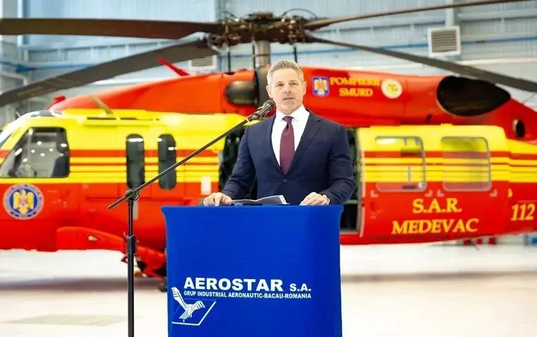 Ray Piselli, Lockheed Martin’s VP of International Business, highlighted the strategic significance of this partnership, particularly if Romania chooses the Black Hawk for military purposes, and the potential expansion into supporting land systems. (Photo by Lockheed Martin)