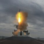 HMS Dragon a Royal Navy Type 45 destroyer carried out a successful firing of a Sea Viper missile in the Atlantic off the Hebride Isles.