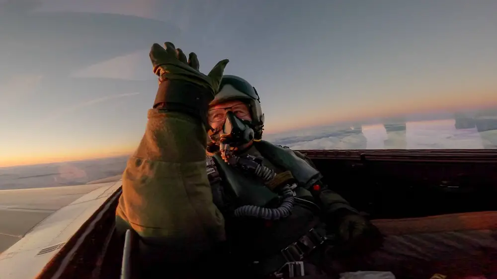 Norwegian Minister of Defence, Bjørn Arild Gram, enjoyed a backseat ride in an F-16 in Bodø, Northern Norway, this week.
