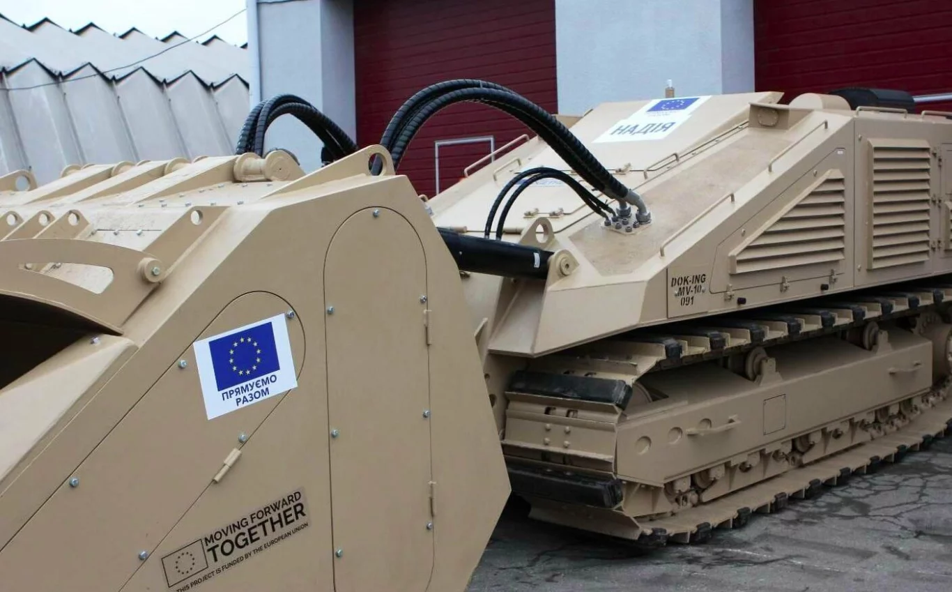 European Union Provides Ukraine with DOK-ING MV-10 Mine-clearing System