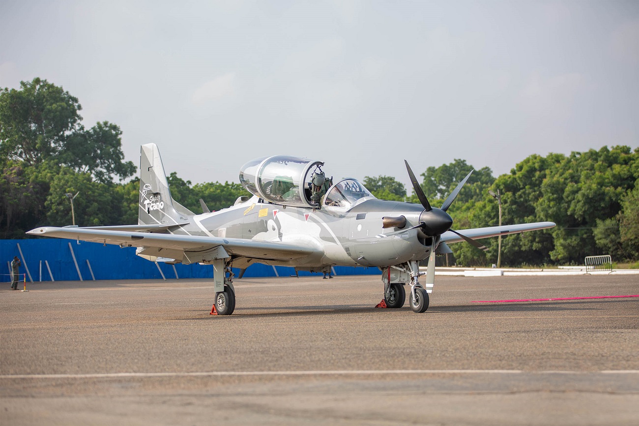Ghana Air Force Unveils New A-29 Super Tucano Counter-insurgency Aircraft