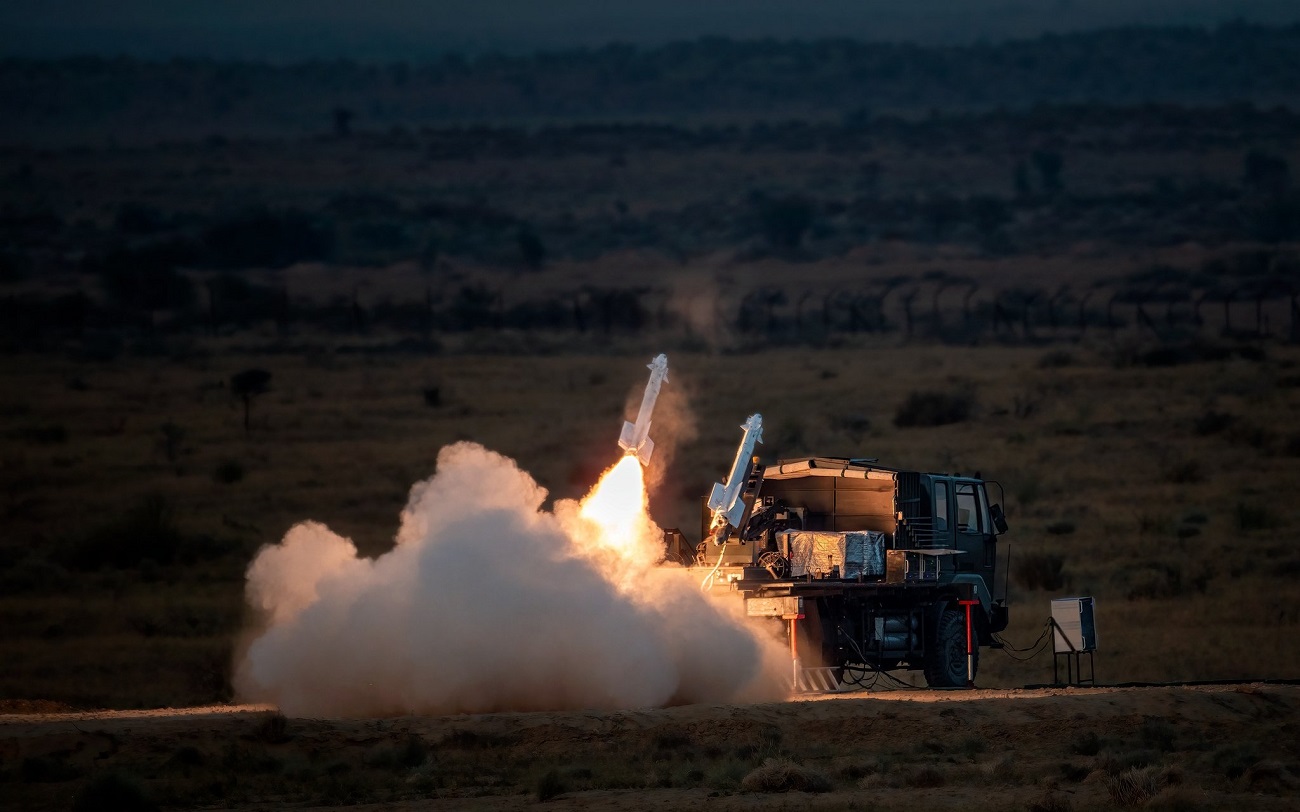 Test-fires SAMAR Surface-to-air Missile System. (Photo by  Indian Air Force )