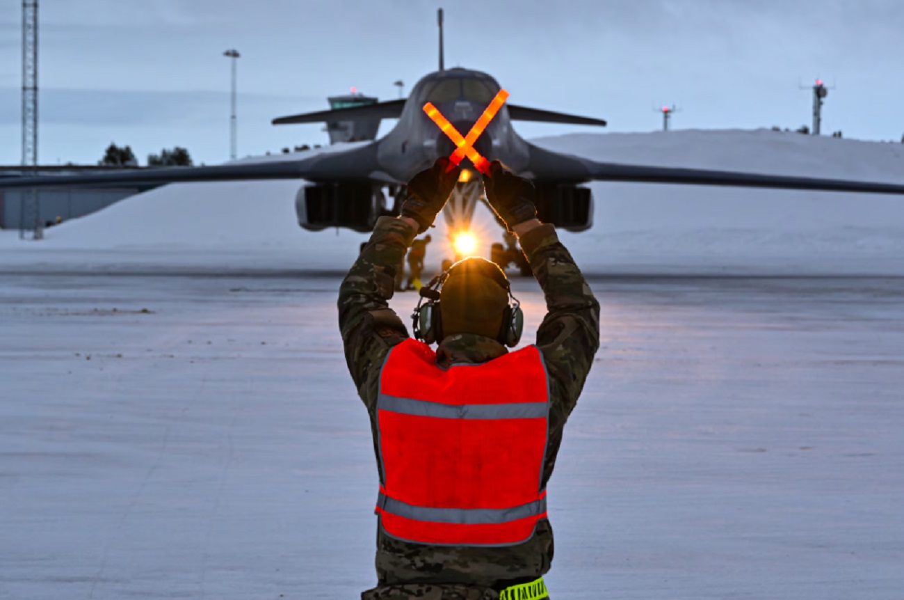 US Air Force B-1B Lancer Bombers Conduct Training with Swedish Air Force