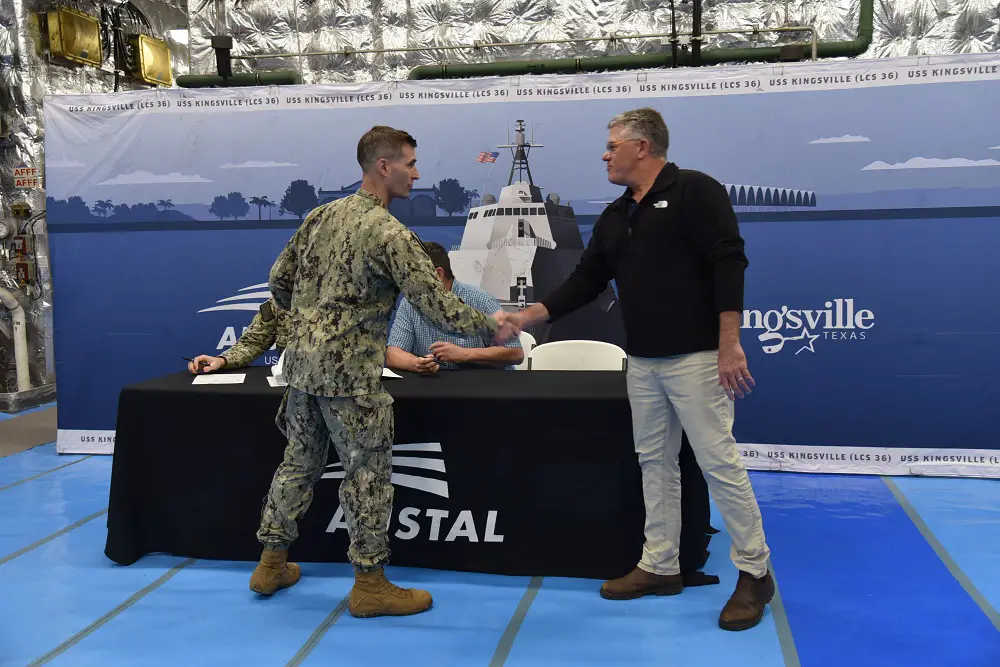 Kingsville is the 18th LCS delivered by the company & the first U.S. Navy vessel to be named after the Texas city home to Naval Air Station Kingsville & directly tied to the historic King Ranch.