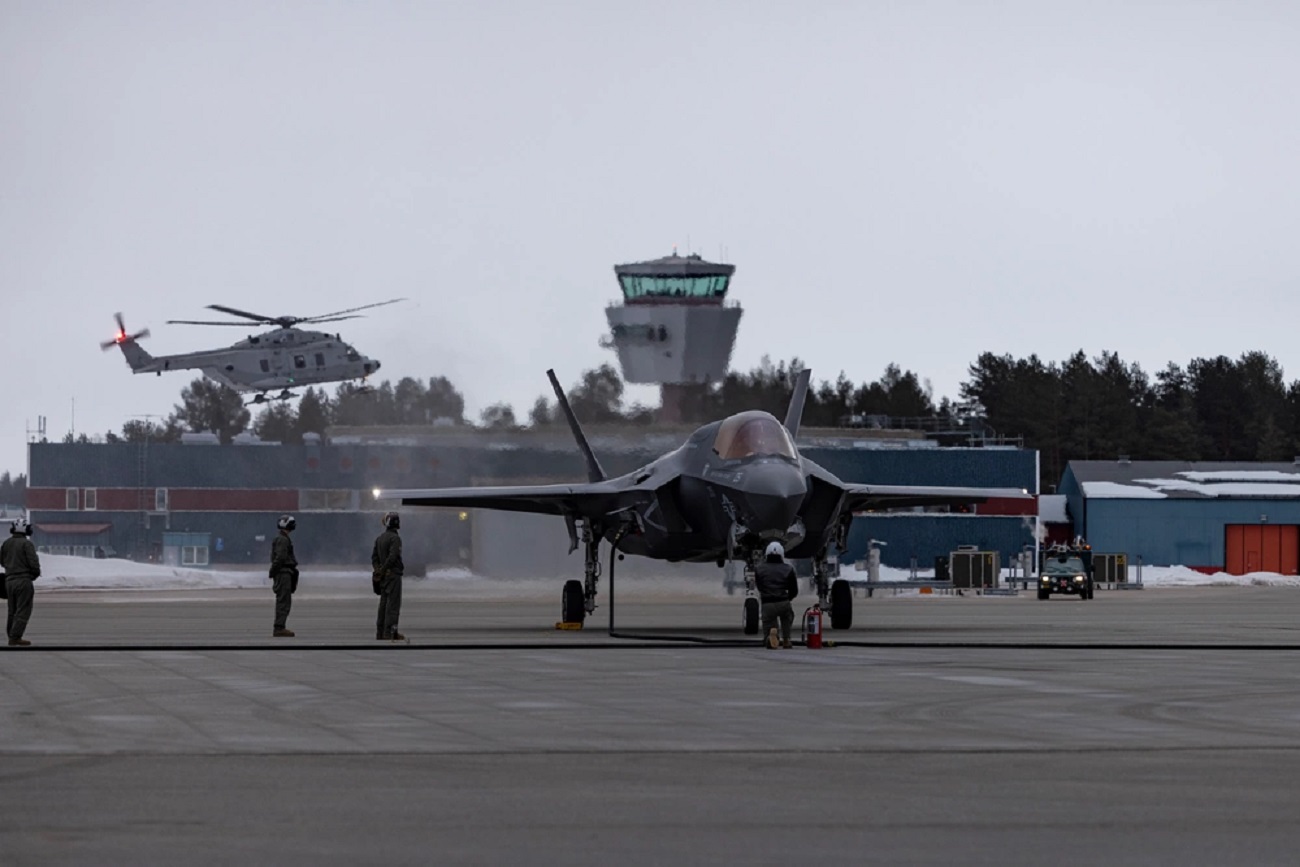 First Marine Corps F-35B Landing in Sweden During Exercise Nordic Response 24