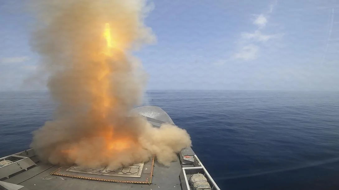 French Navy Air Defense FREMM Frigate Intercepts Three Ballistic Missiles with Aster 30 System