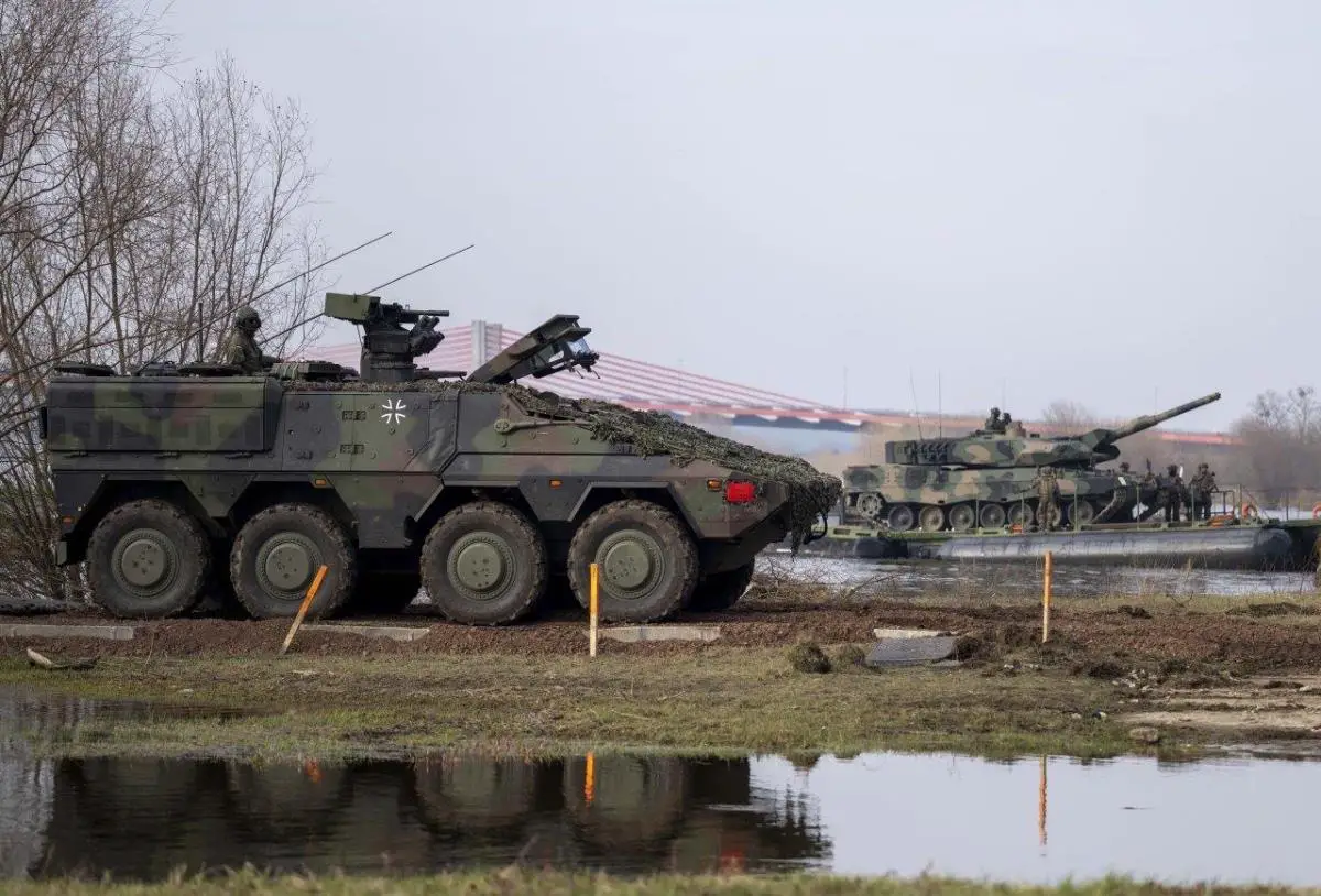 The German/British Amphibious Engineer Battalion 130, largely responsible for the successful WWGC during Media Day at Dragon 24, reported that they achieved Full Operational Capability on Monday, Mar. 4, 2024 (Photo by NATO Media Information Centre)